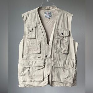 Fox Fire Pro Gear Beige Utility Vest, 100% cotton , size L